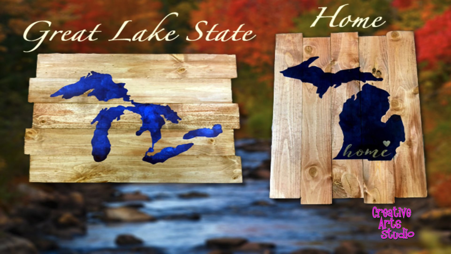 Michigan Wood Board Painting Class by Creative Arts Studios Royal Oak