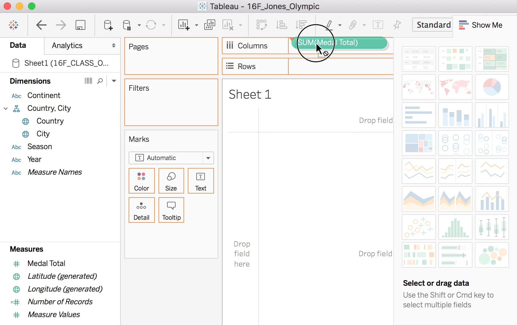 Tableau 1: Columns and Rows on Vimeo
