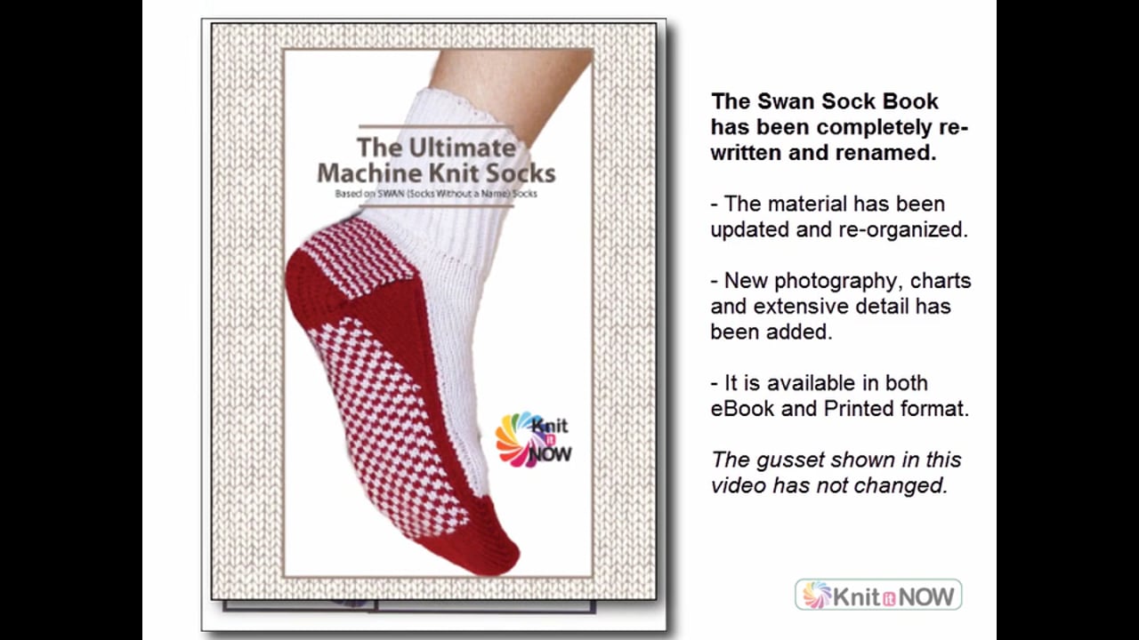 Sock Gusset Machine Knitting Tutorial