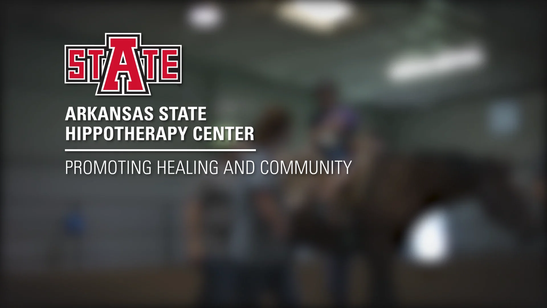 Arkansas State University Hippotherapy Center on Vimeo