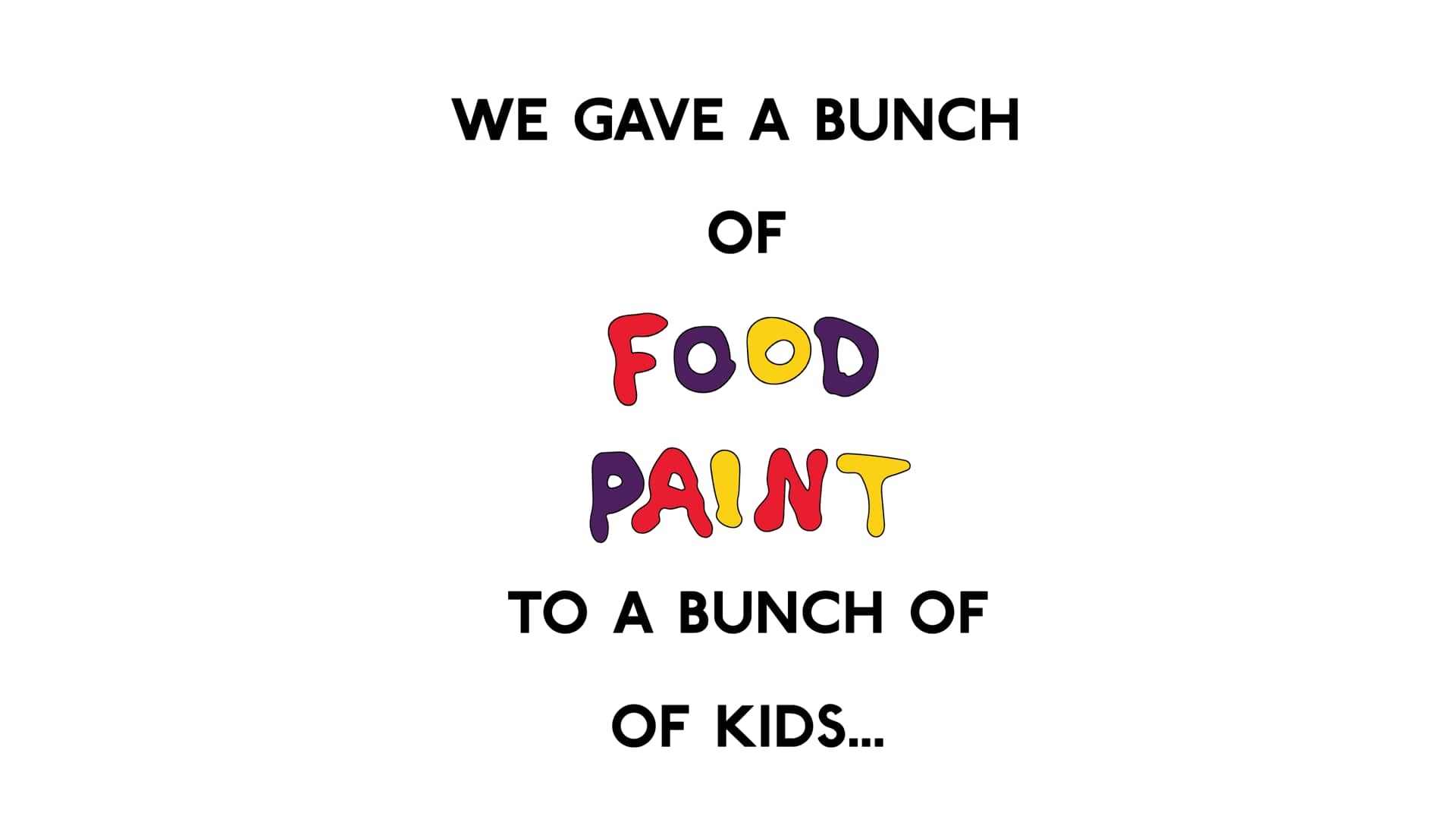 Noshi Food Paint Kids on Vimeo