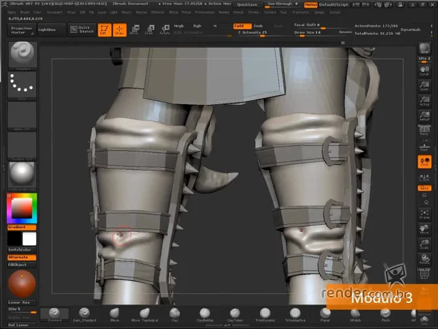 Aprenda como modelar Armas 3D para jogos, animações e interações 3D 