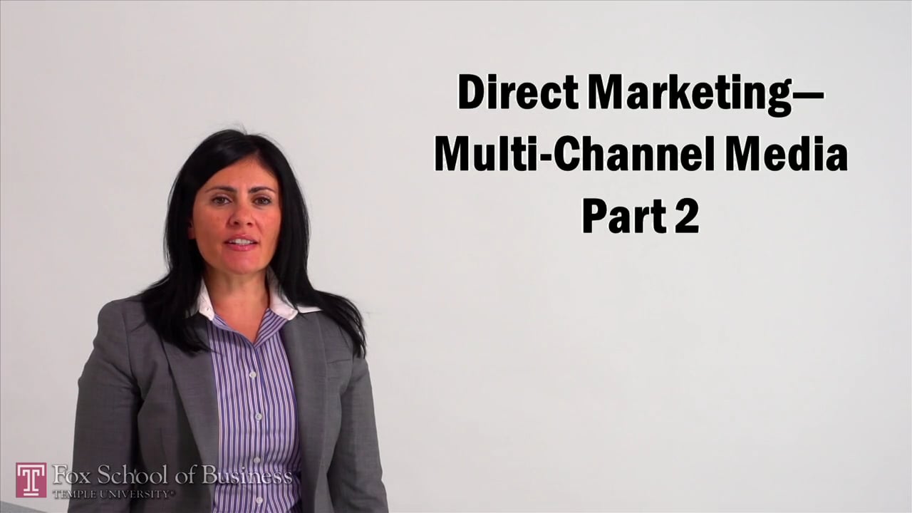 Direct Marketing  – Multi-Channel Media II