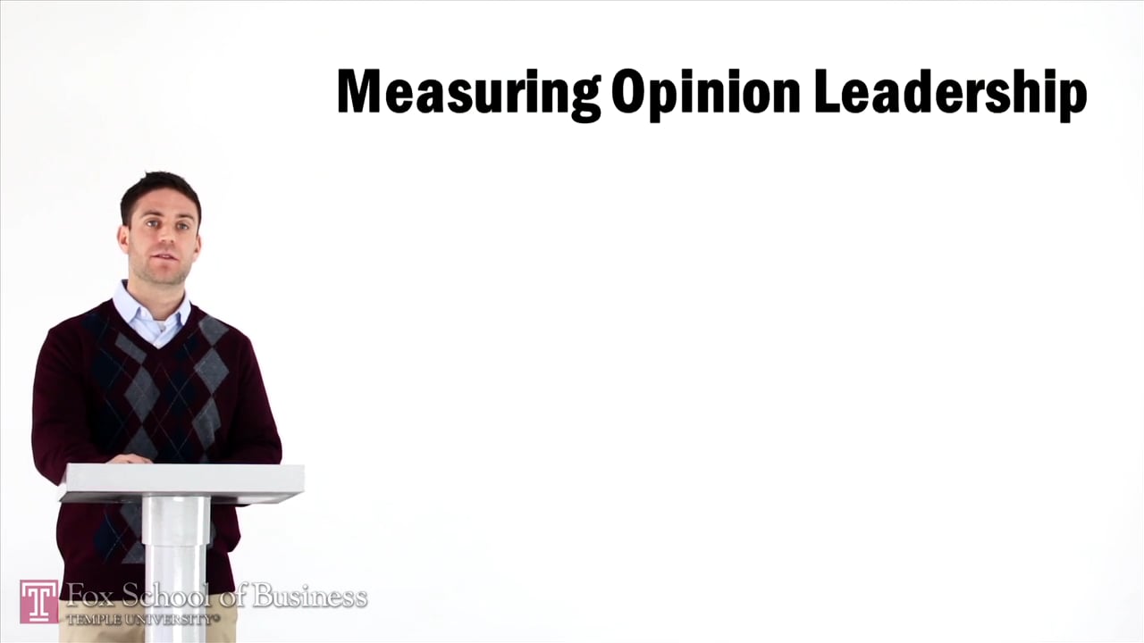 Login to view Measuring Opinion Leadership