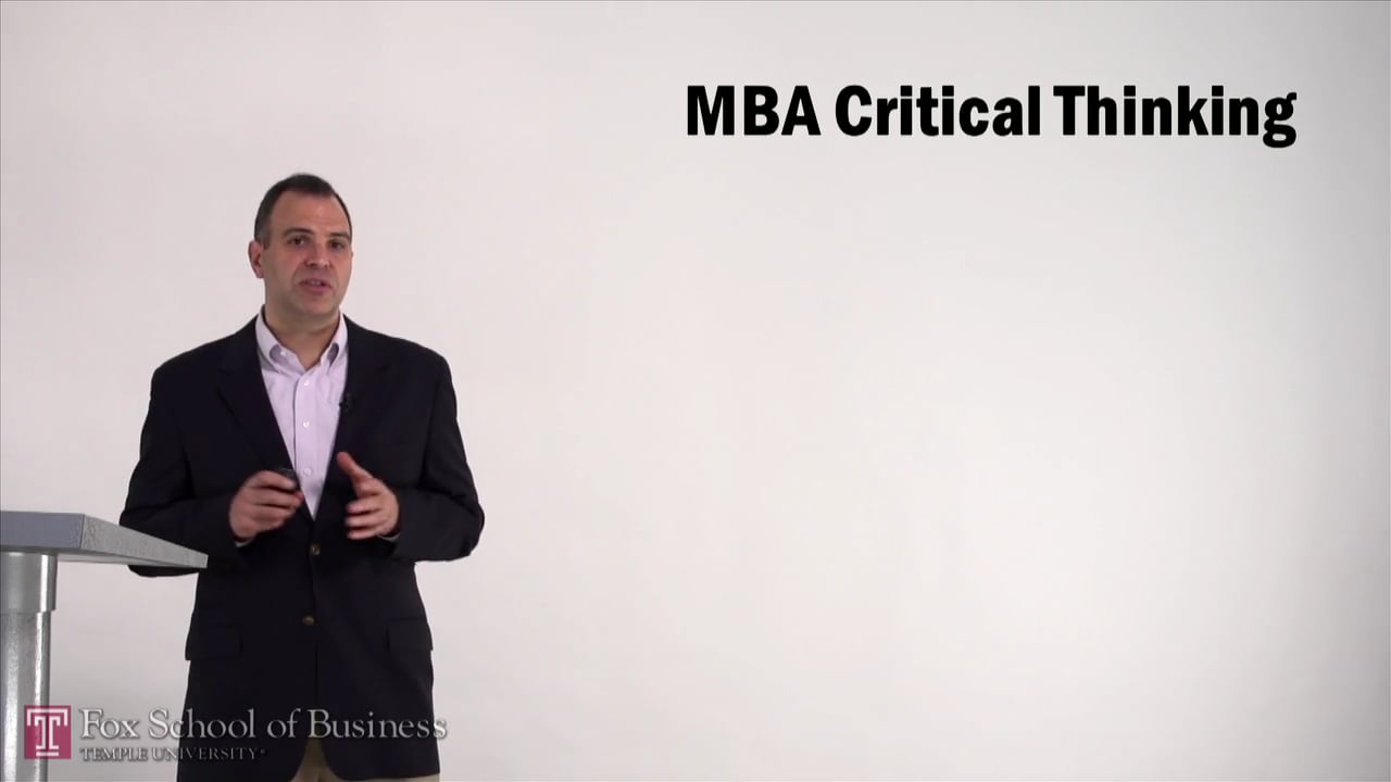 MBA Critical Thinking