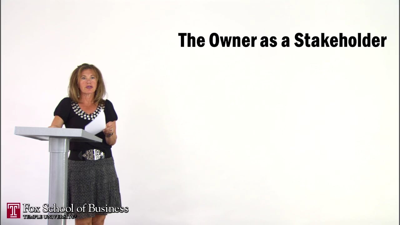 The Owner as a Stakeholder
