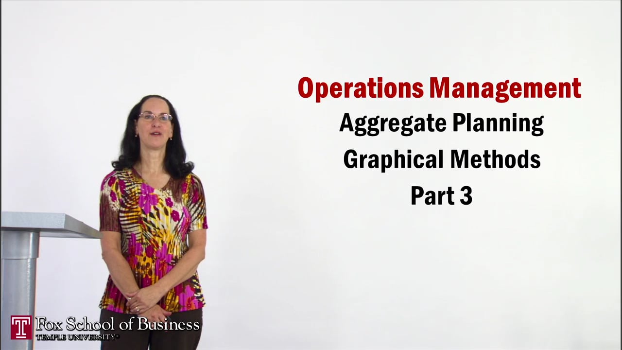 Aggregate Planning IV:  Graphical Methods Part 3