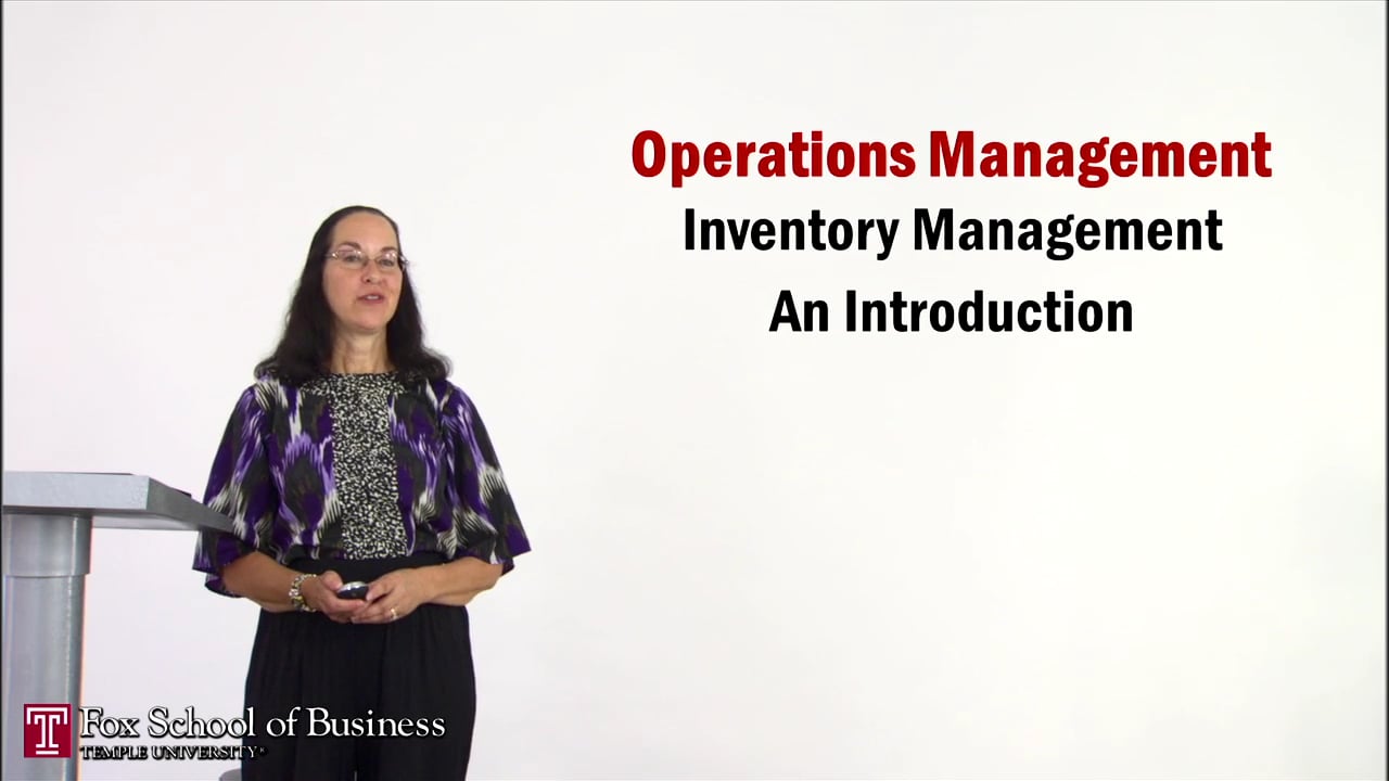 Inventory Management I: Introduction