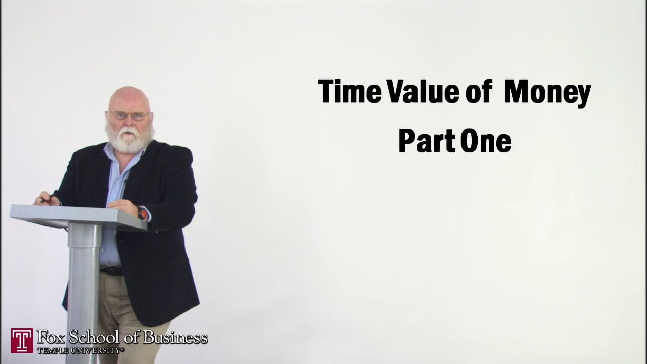 The Time Value of Money I