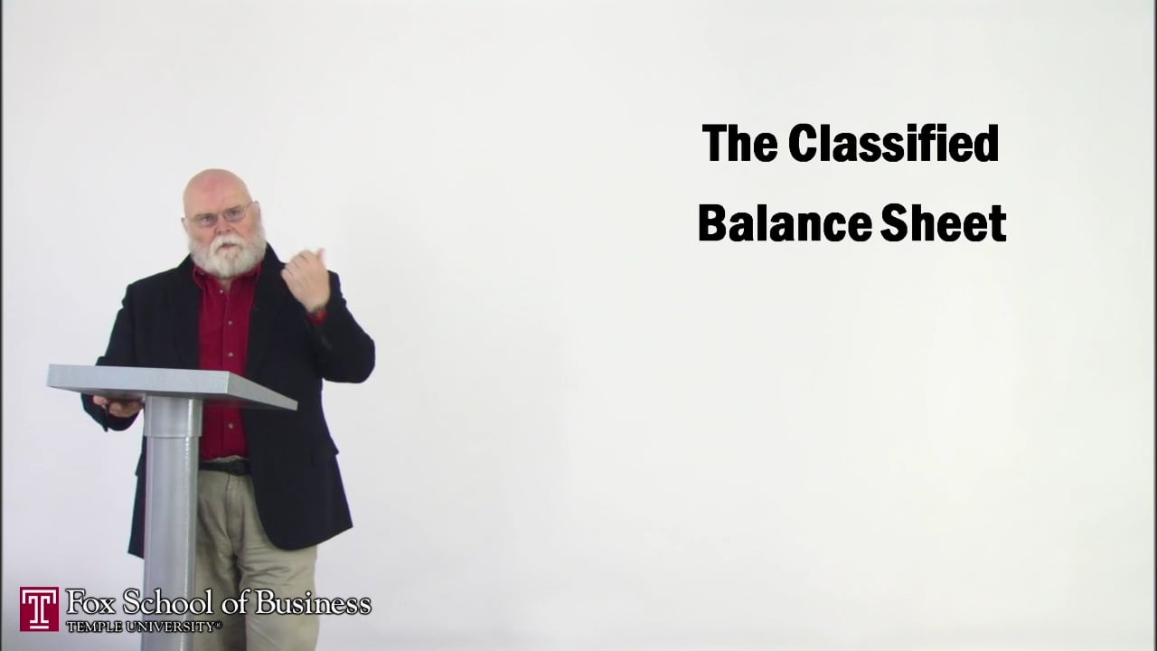 Classified Balance Sheet