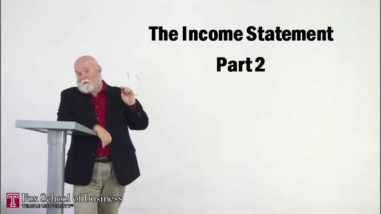 Login to view The Income Statement II