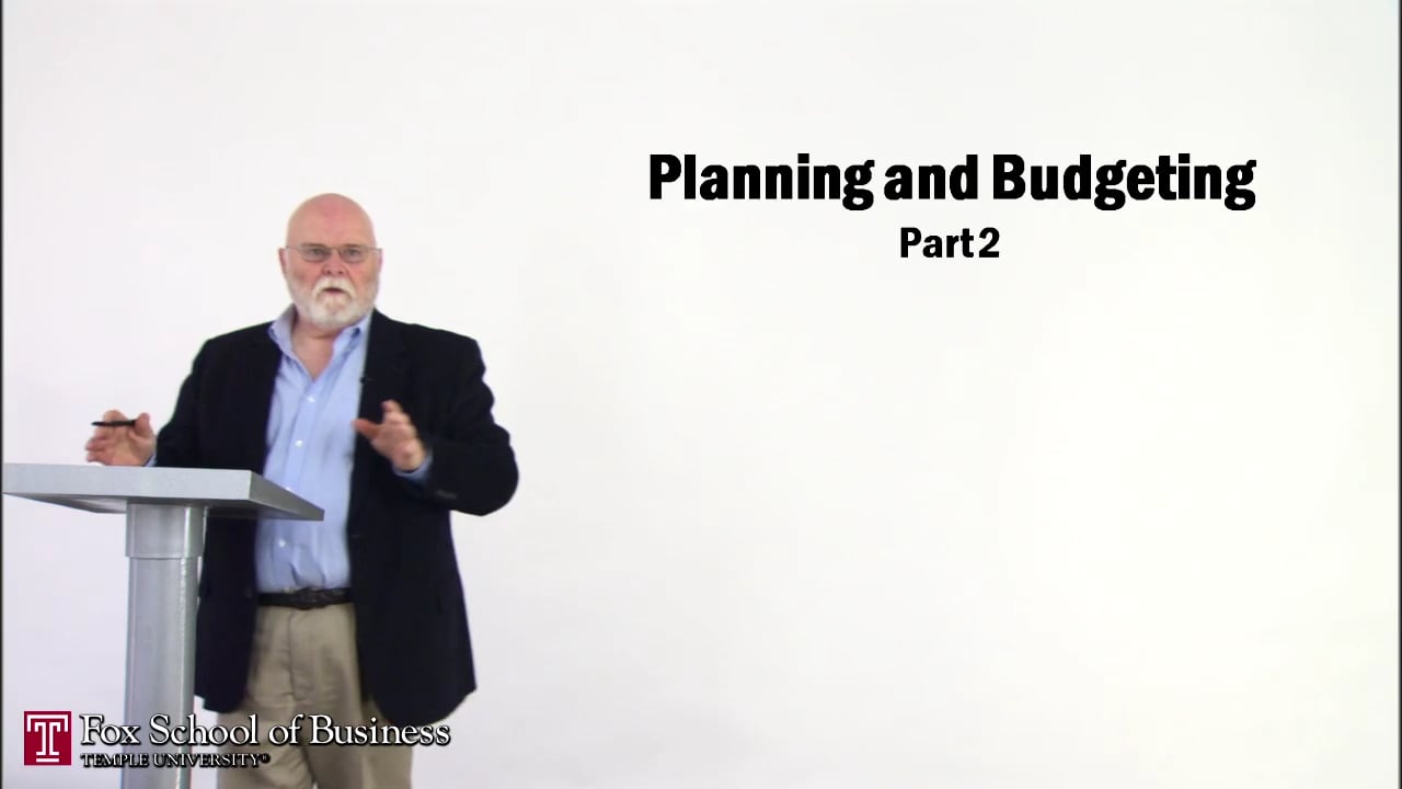 Planning and Budgeting II