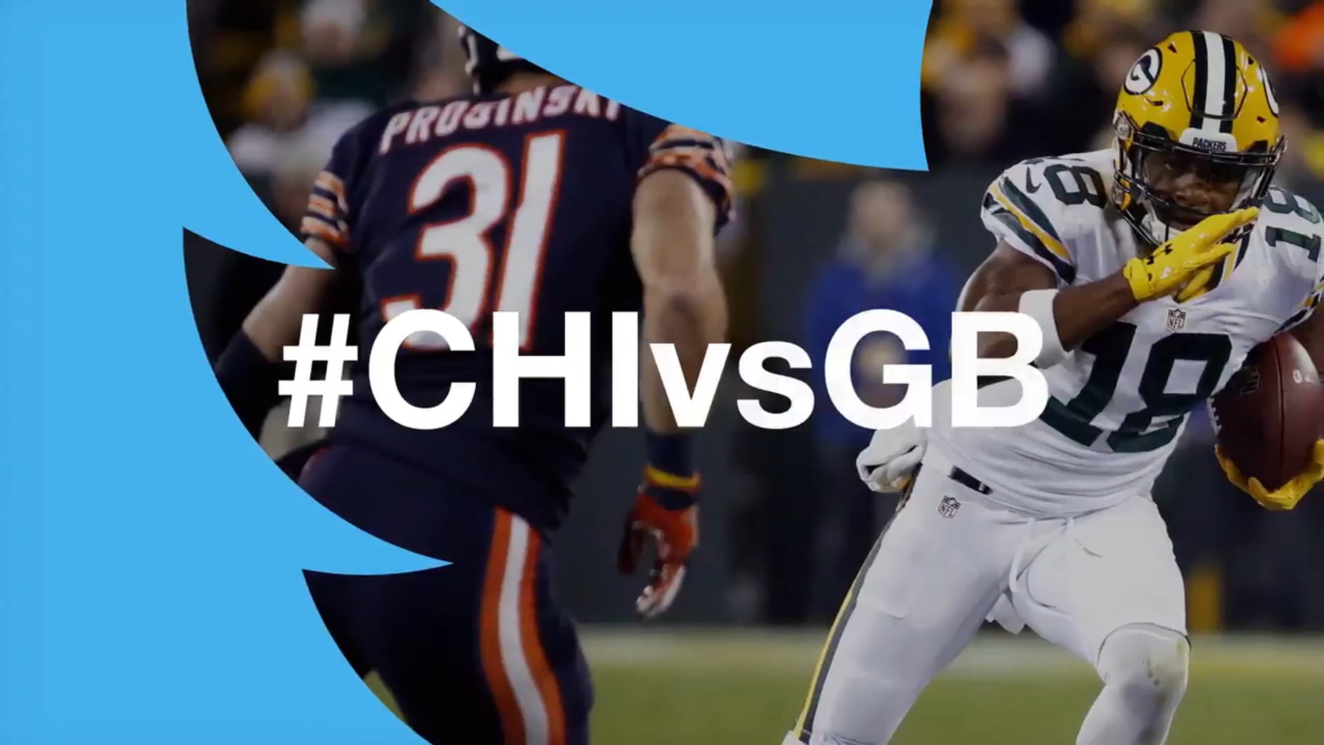 #CHIvsGB video thumbnail for NFL Thursday Night Football on Twitter