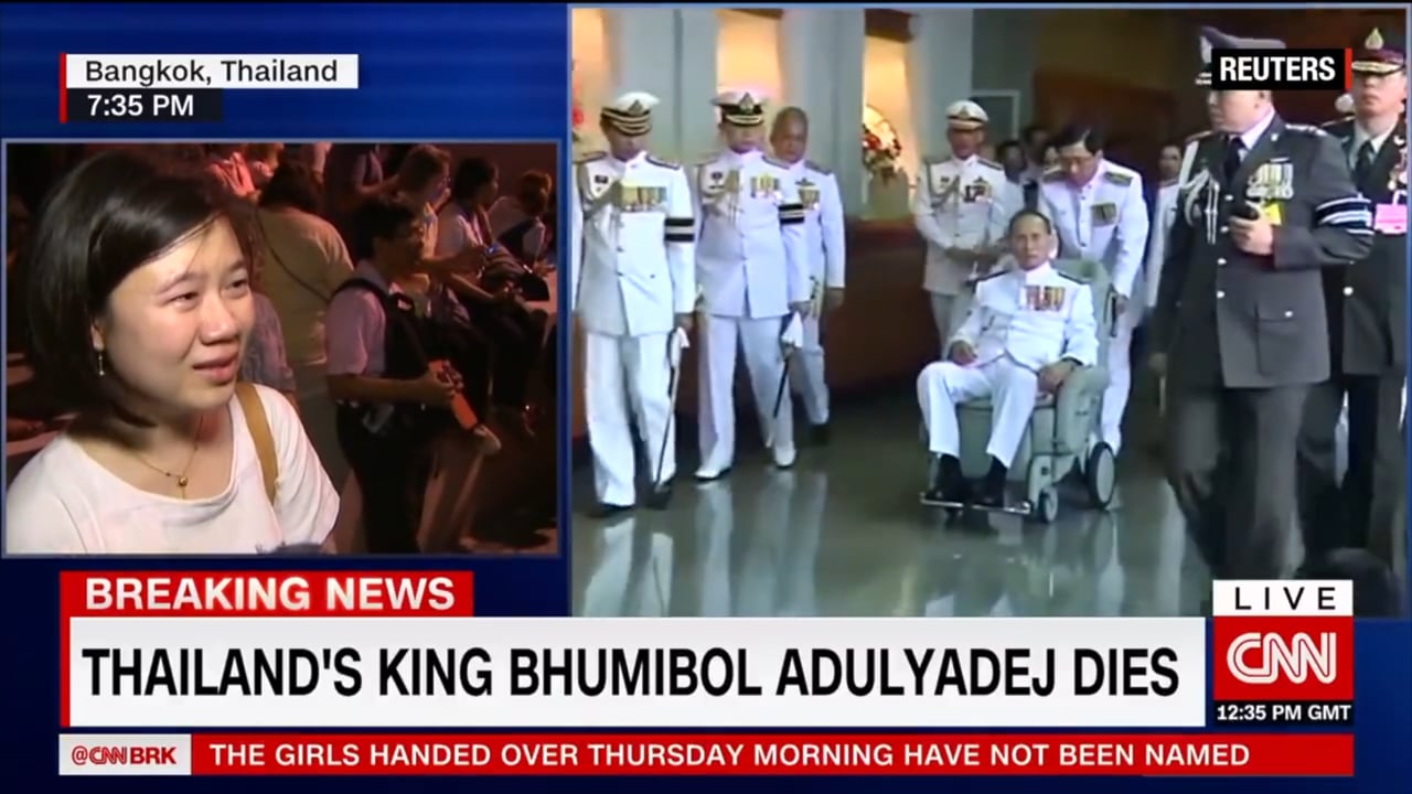 CNN's Will Ripley reporting on death of King Bhumibol on Vimeo