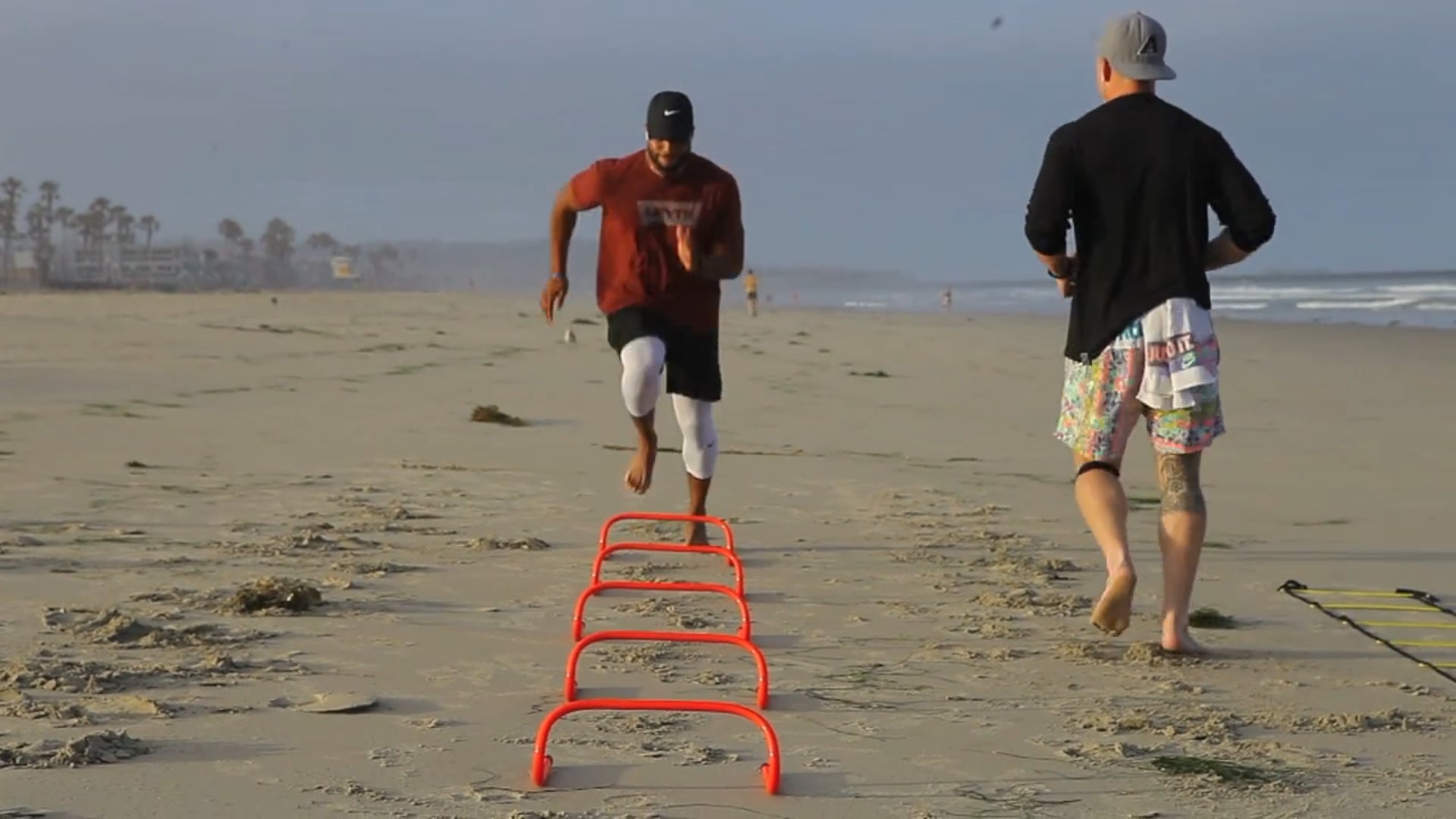 Trainning at the beach with Rickey Lane Japser II