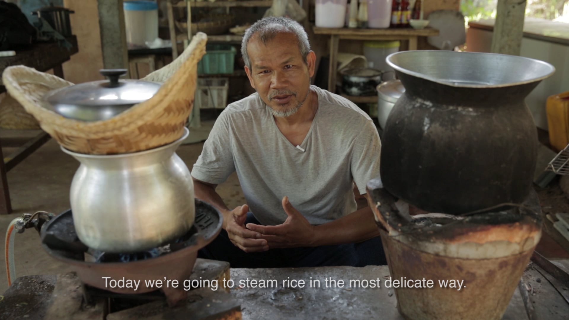 Pun Pun Knowledge 08 : How to make steamed rice with a box?