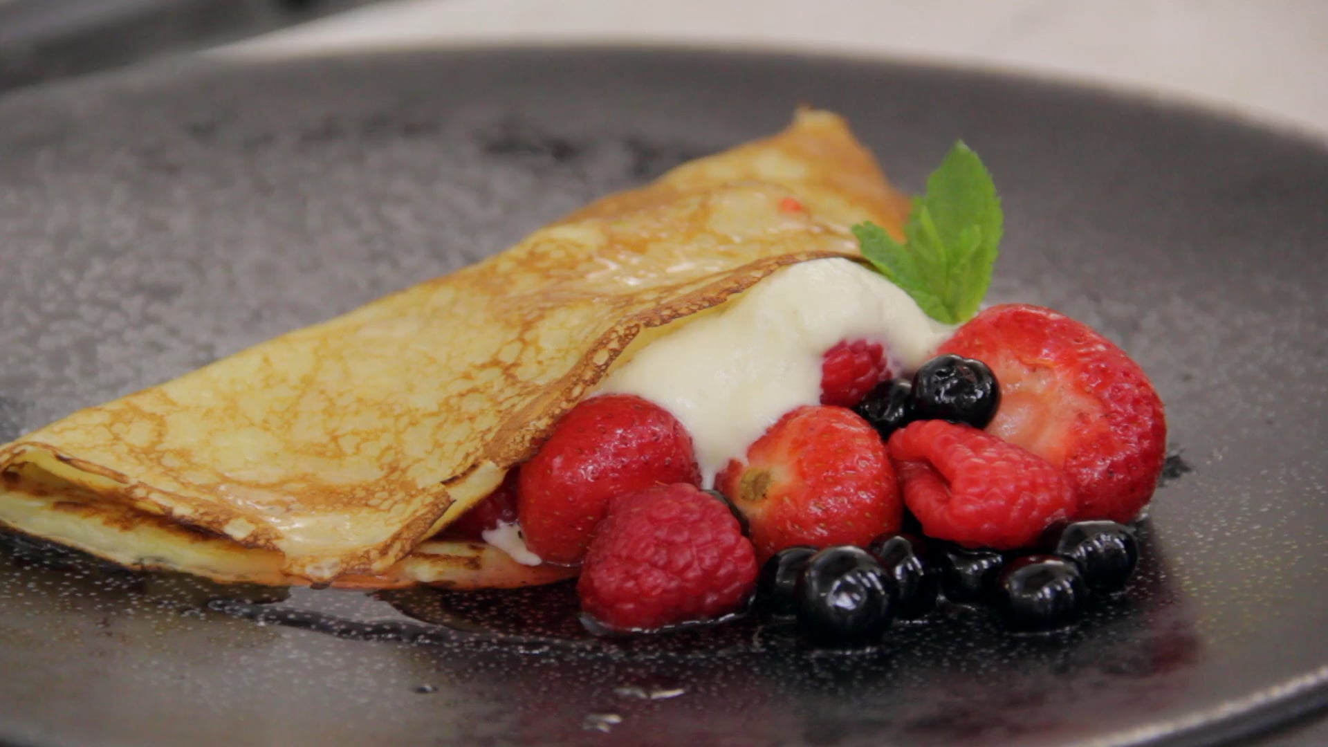 Lynda Booth's Crepes with Summer Fruits Dublin Cookery School on Vimeo