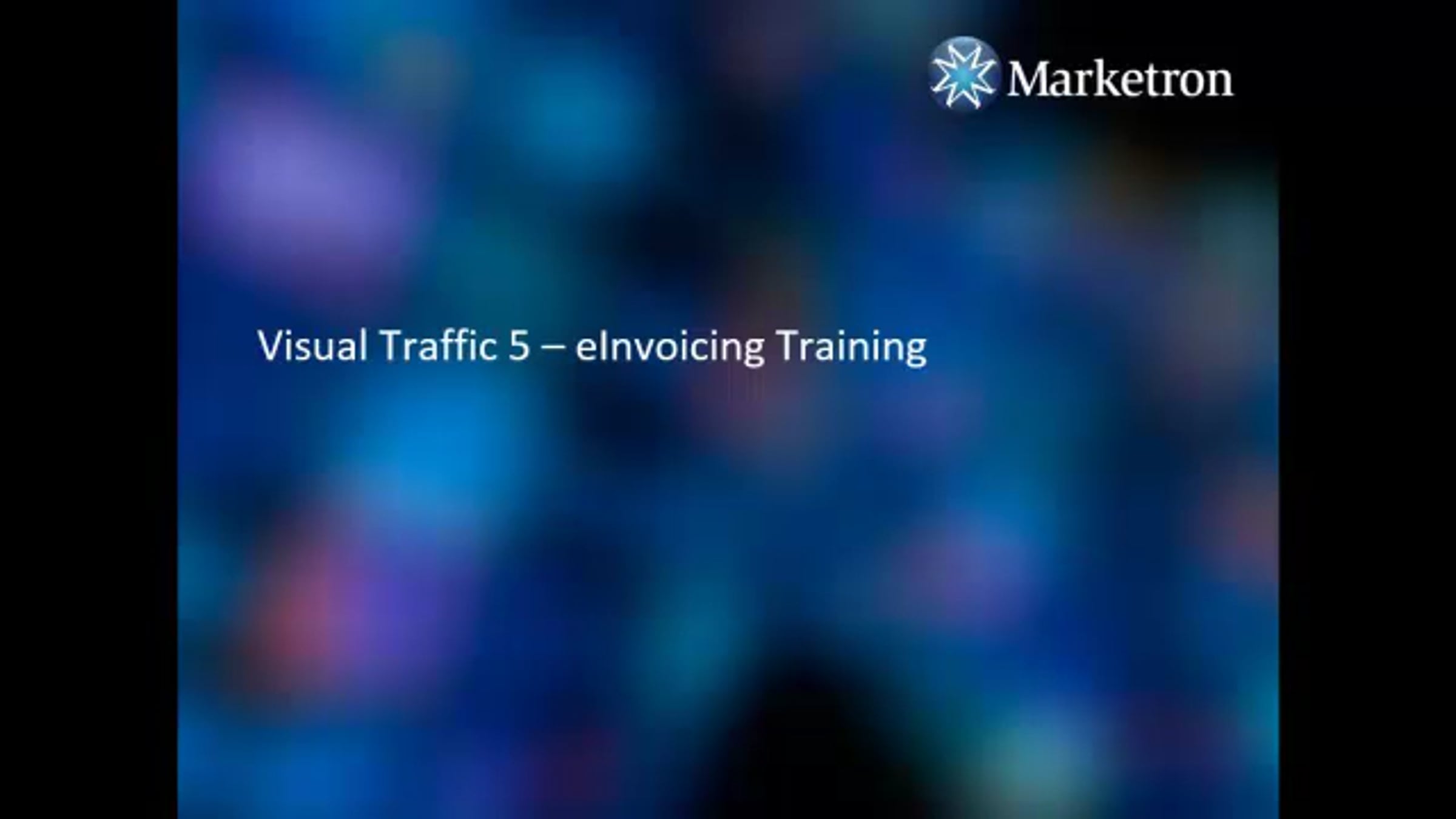Visual Traffic 5.0 eInvoicing Introduction for New/First-time users ...