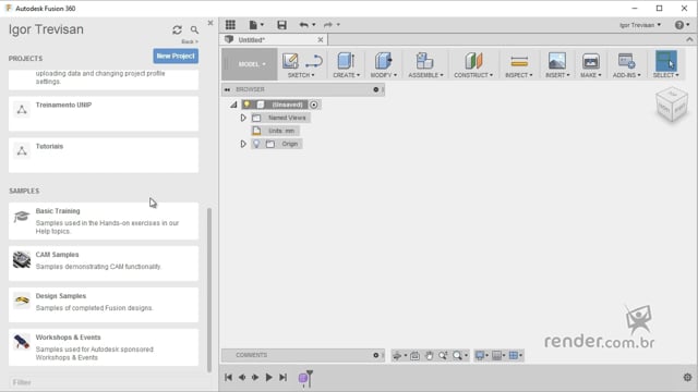 M1A2 - Primeiros Passos no Fusion 360