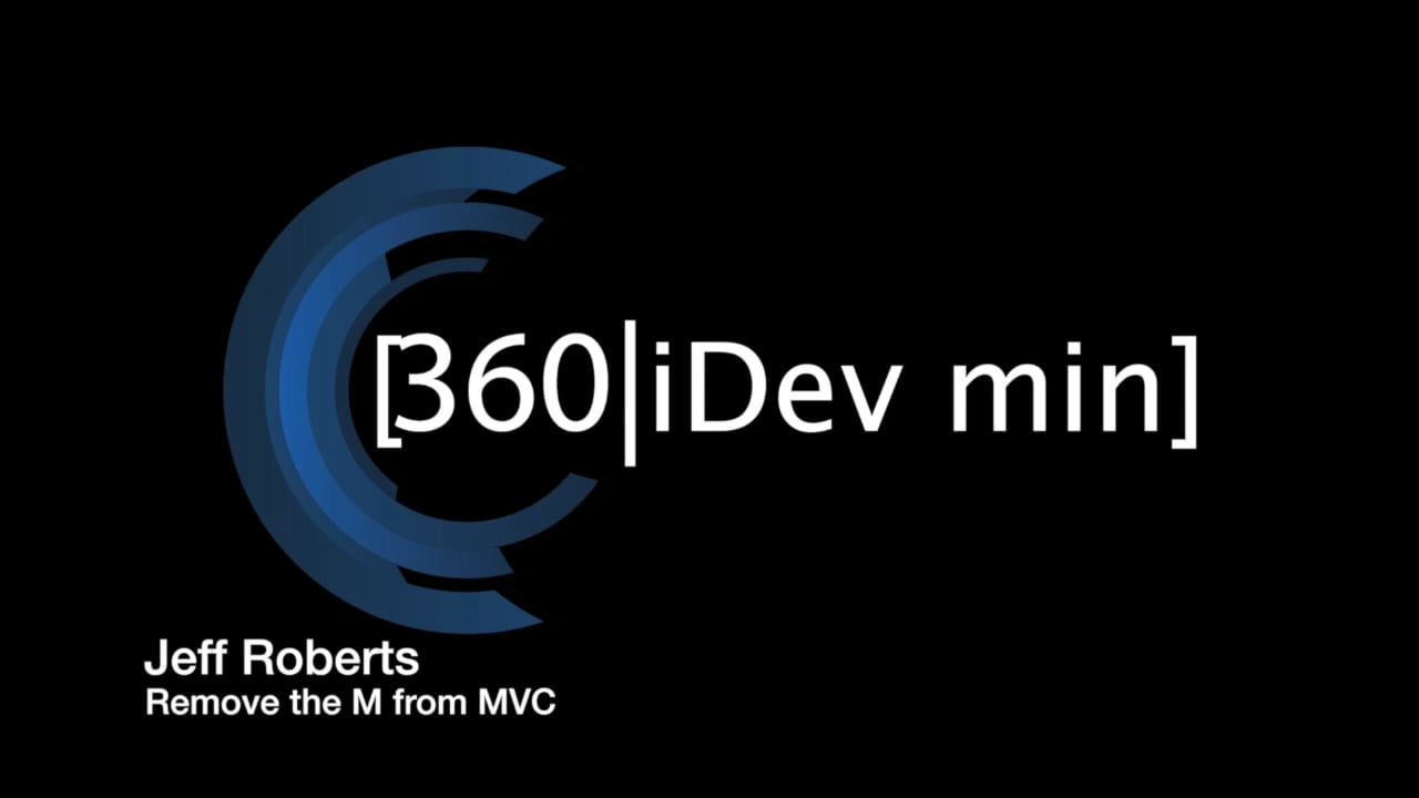 Jeff Roberts: Remove the M from MVC