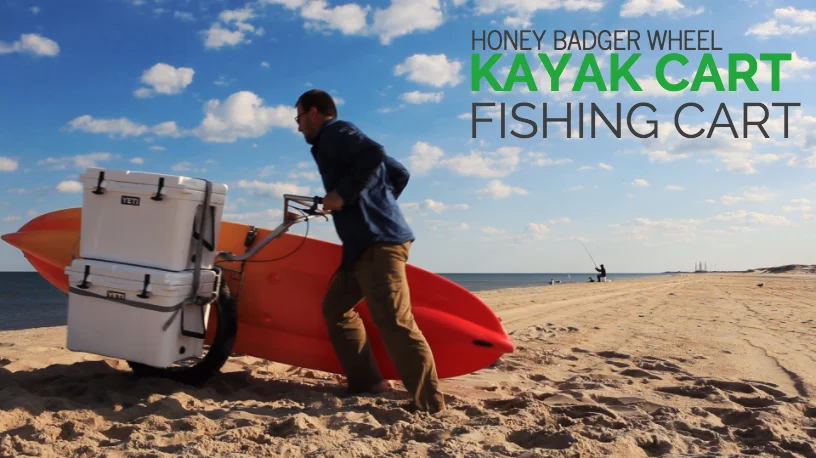 Honey Badger Wheel Kayak Cart and Fishing Cart on Vimeo