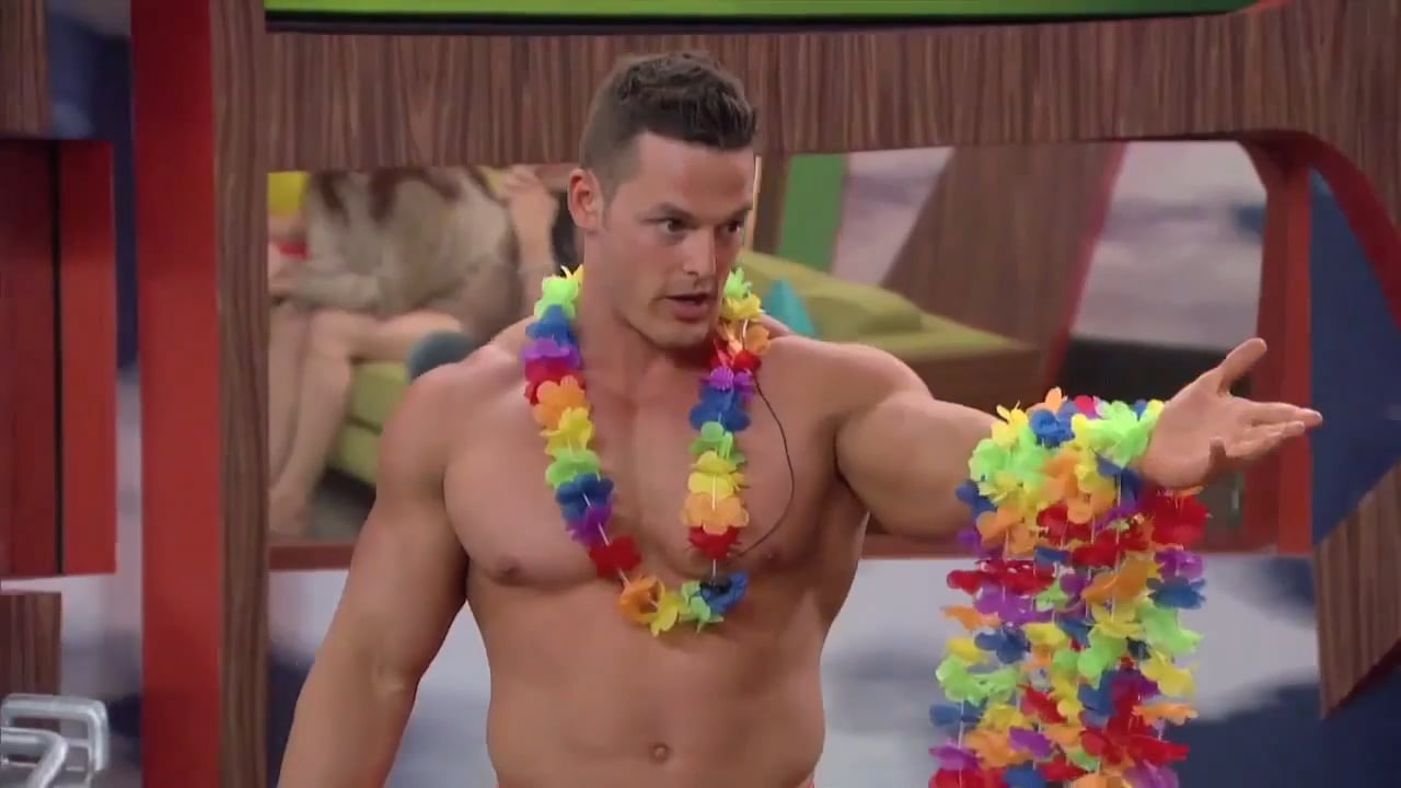 Mr. PEC-Tacular Jessie Godderz surprises THE PRESS on CBS Big Brother Media  Day