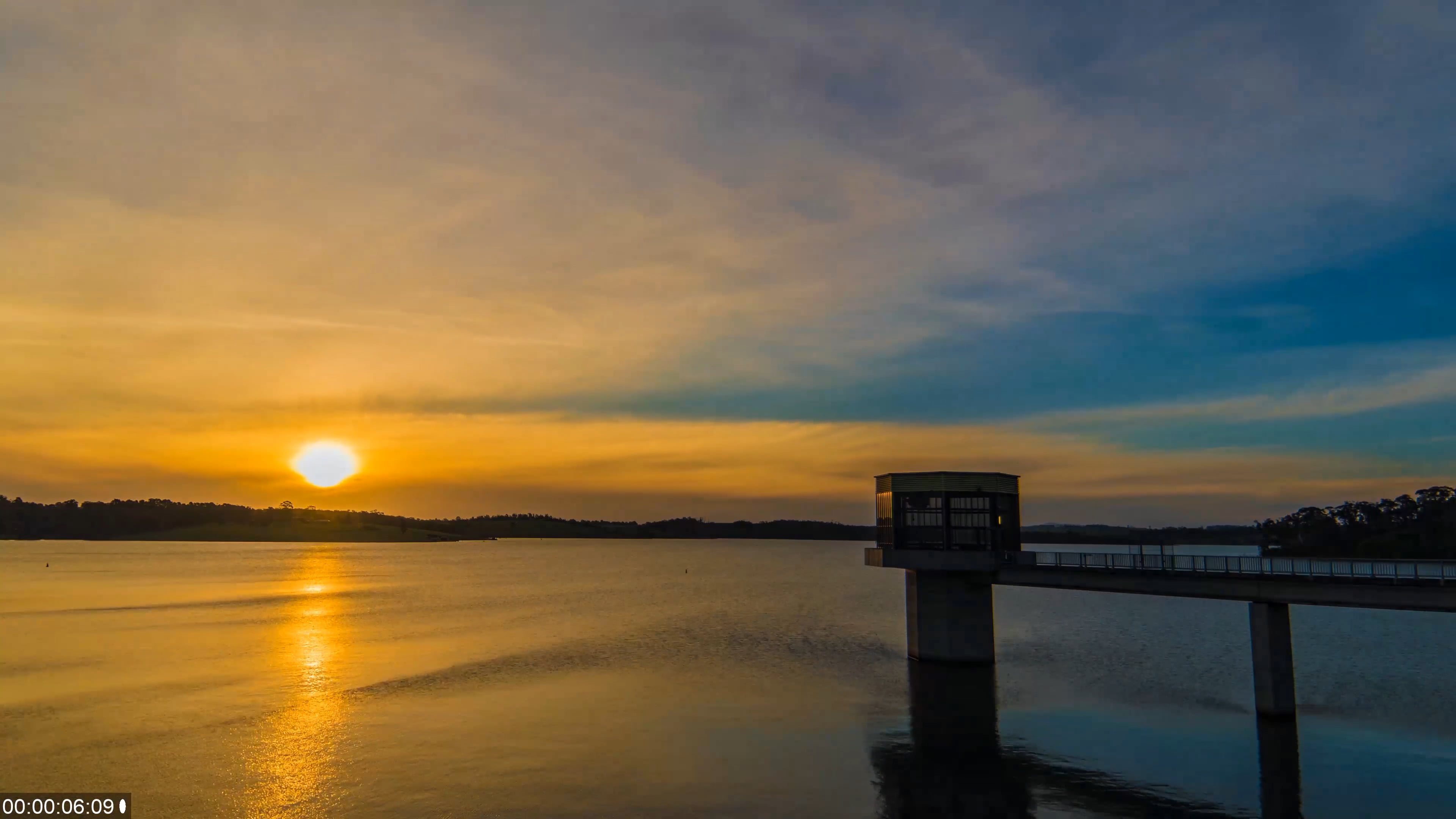 Blue Rock Dam sunset timelapse on Vimeo