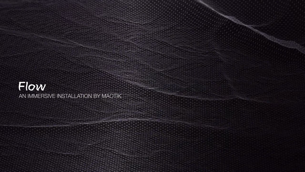 Screenshot of FLOW | Representing Nature  through waves of real time data.