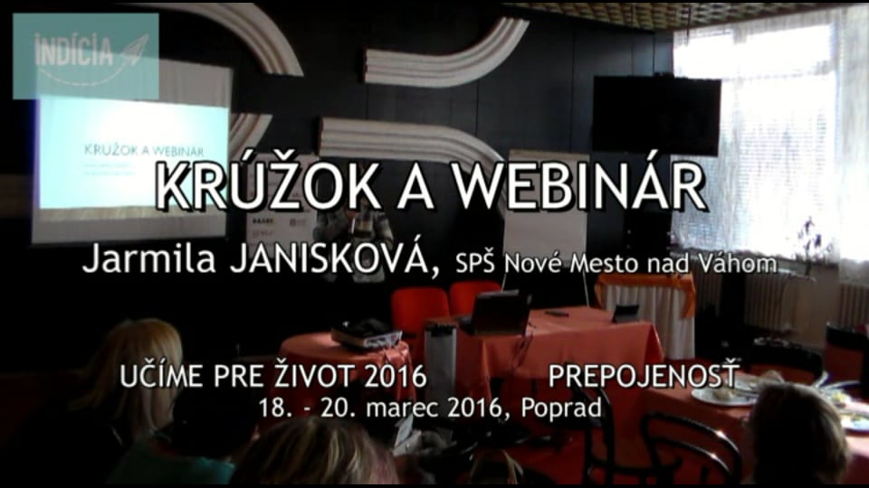 Jarmila Janisková - Krúžok a webinár