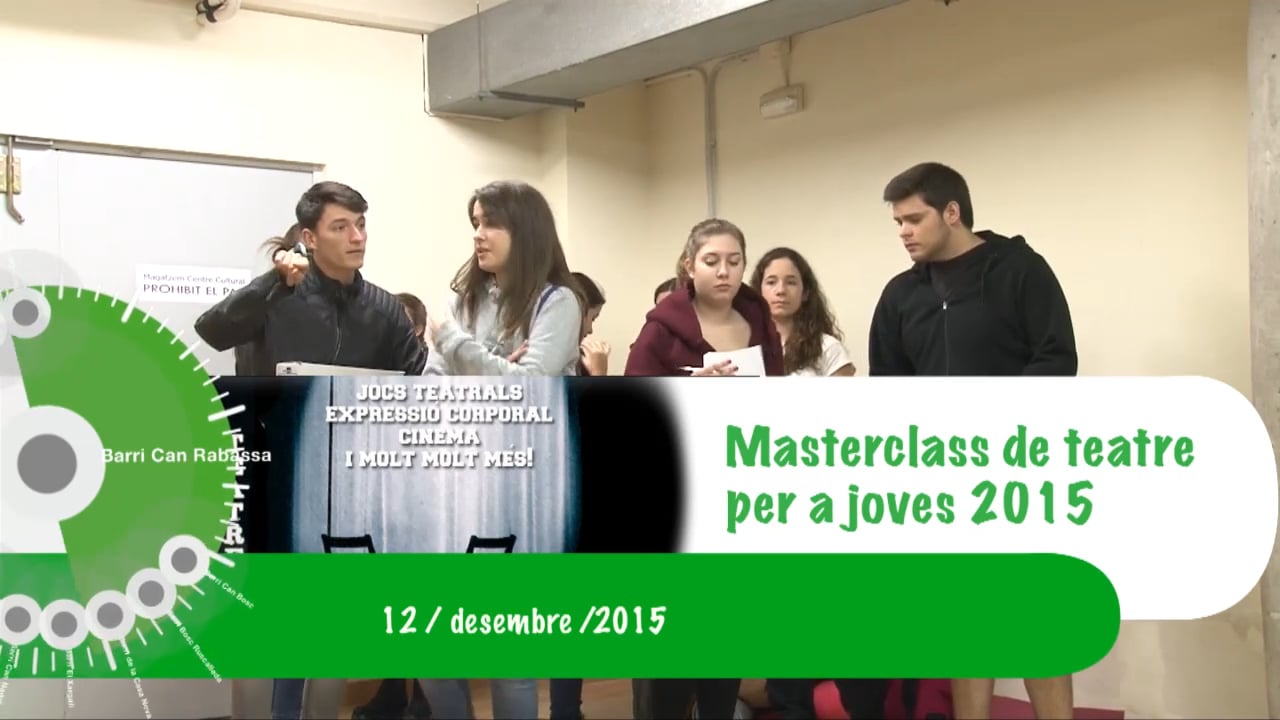 Masterclass de teatre per a joves 2015