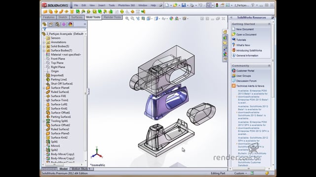 M1A1 - Introdução ao Curso e ao Desenvolvimento de Moldes no SolidWorks