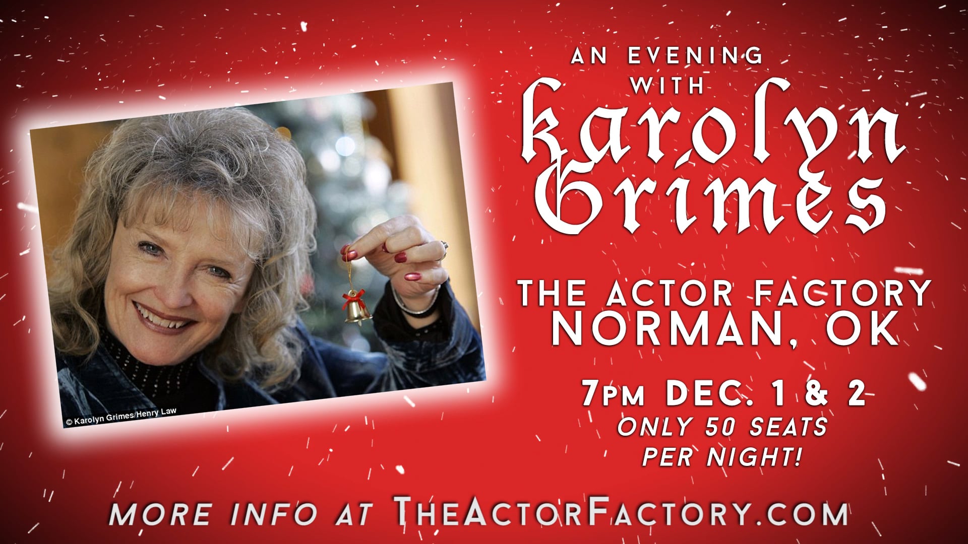 "An Evening with Karolyn Grimes" Ad