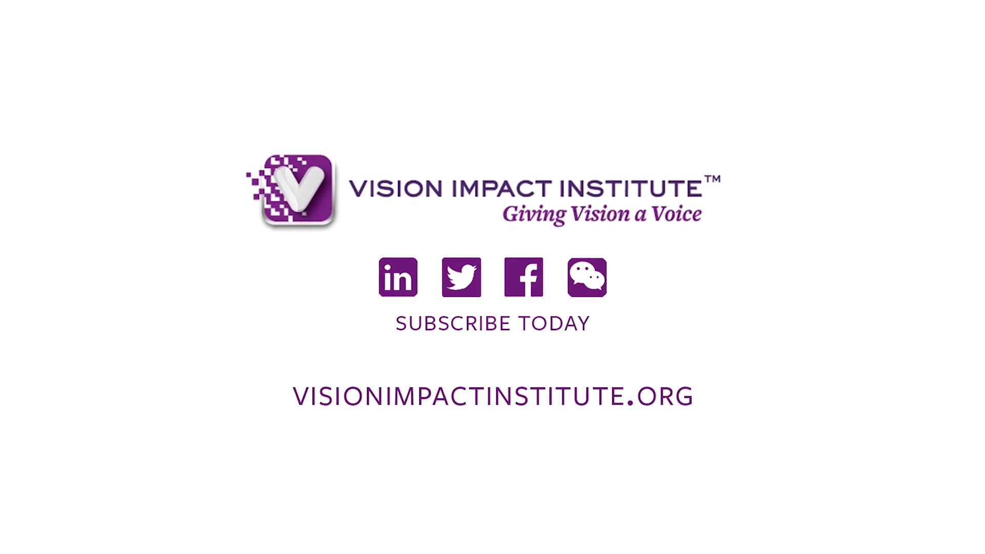 Vision Impact Institute Video