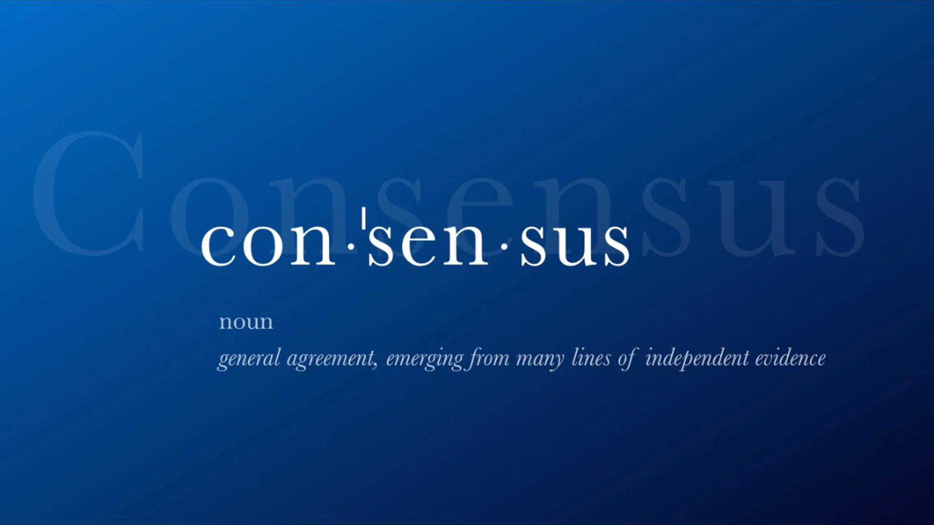 16. Scientific Consensus