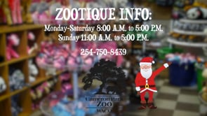 Cameron Park Zoo Holiday Gift Shop Promo