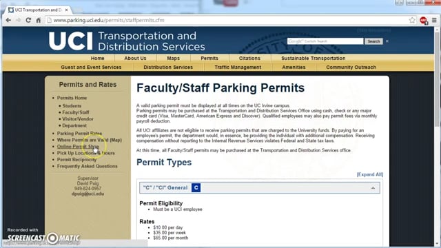 How To Obtain A UCI Parking Permit On Vimeo