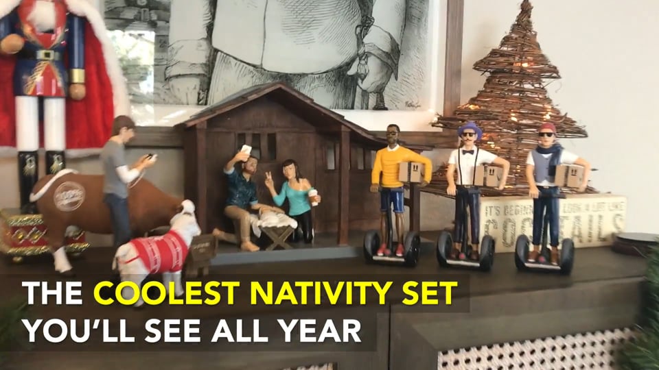 Hipster Nativity Set