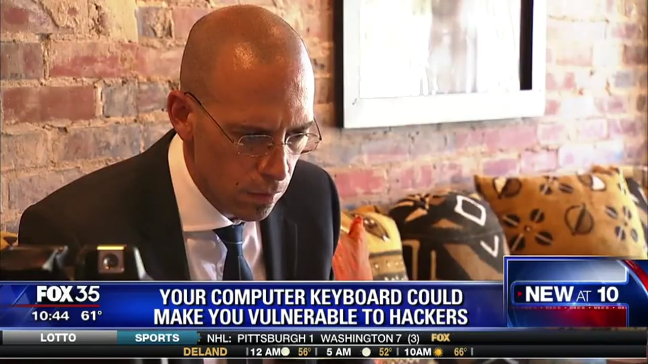 MonsterCloud's C.E.O Zohar Pinhasi demonstrate on "FOX" - How Hackers are using your wireless keyboard & mouse against you