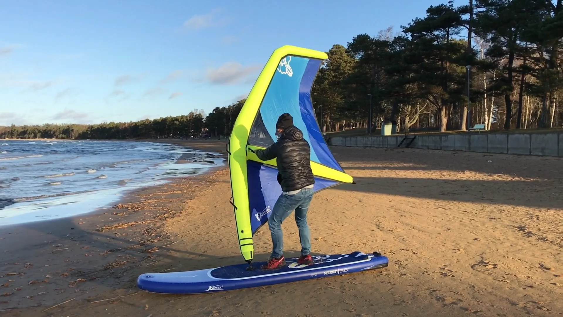 Voile Instantanée Pour Kayak, Canoë Ou Bateau Gonflable - Rouge - Neuf