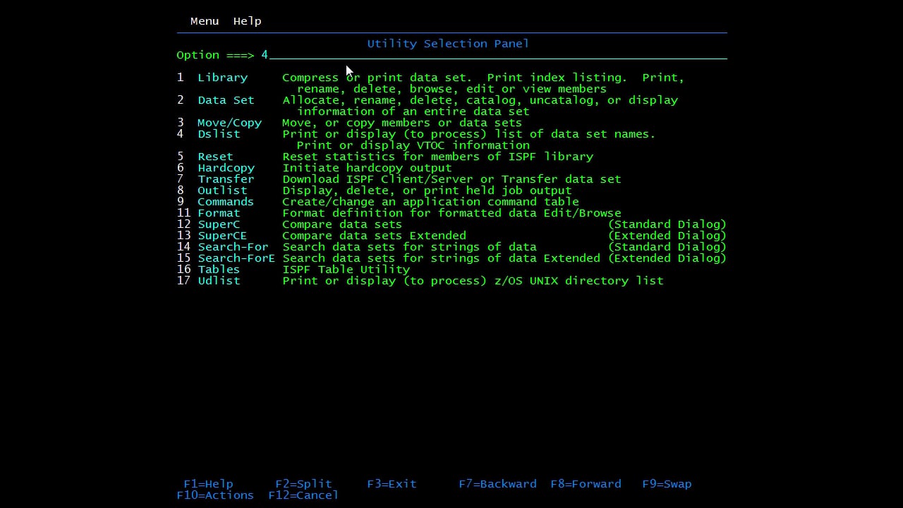 Mainframes Basic Dataset Commands on Vimeo