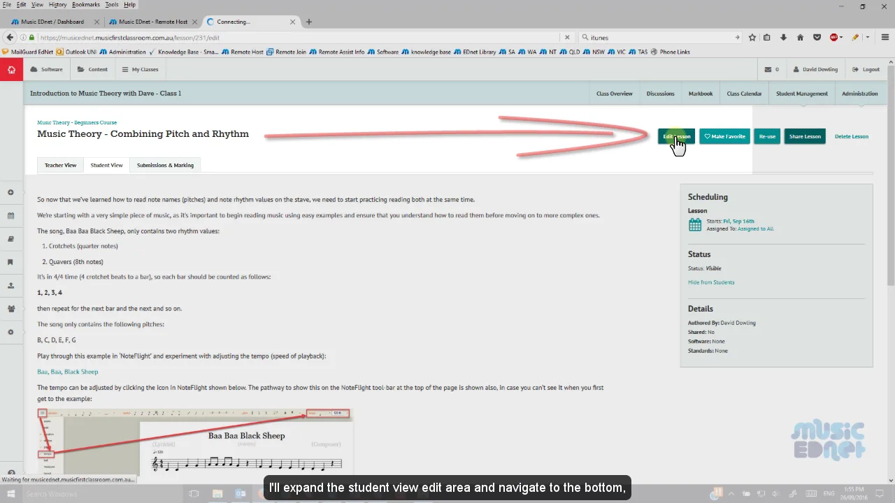 Music First - Creating a Task on Vimeo