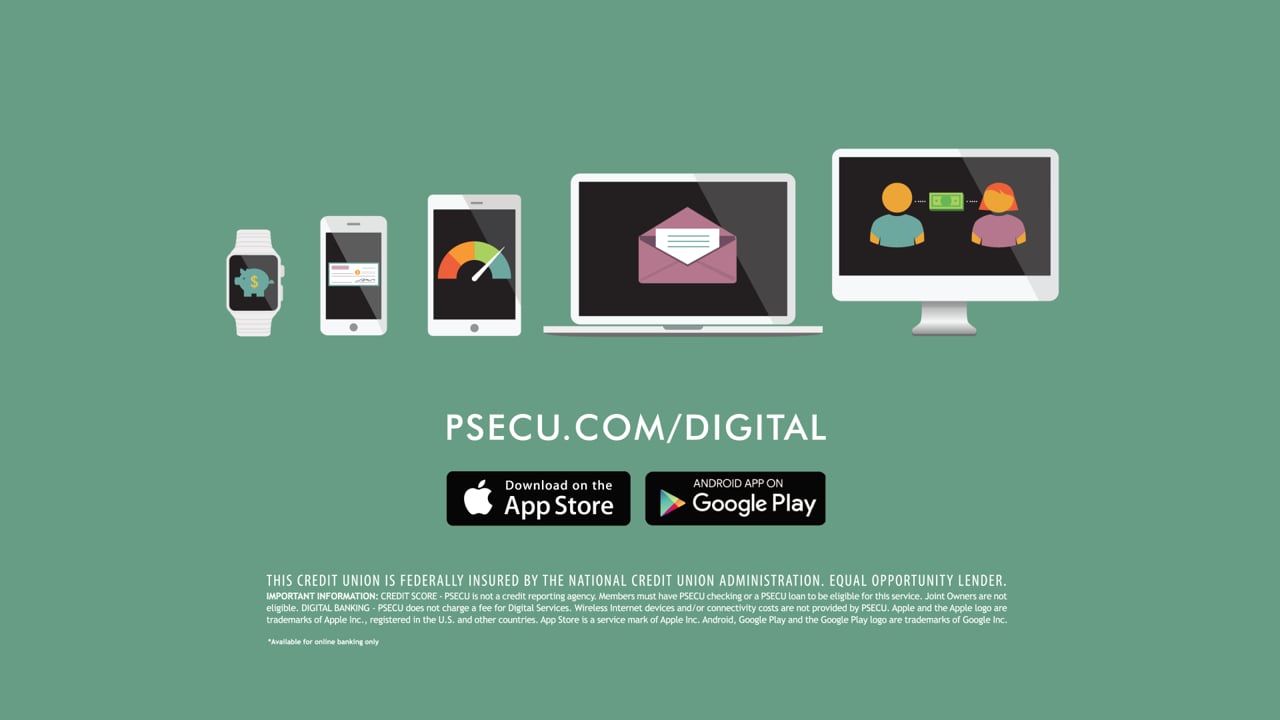 PSECU Digital Banking animation