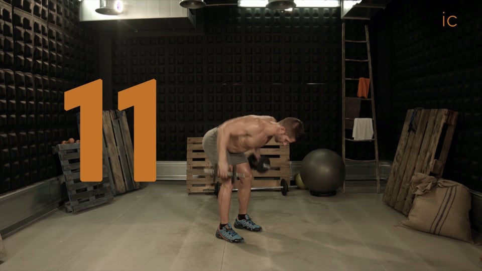 Remo Doble Con Mancuernas