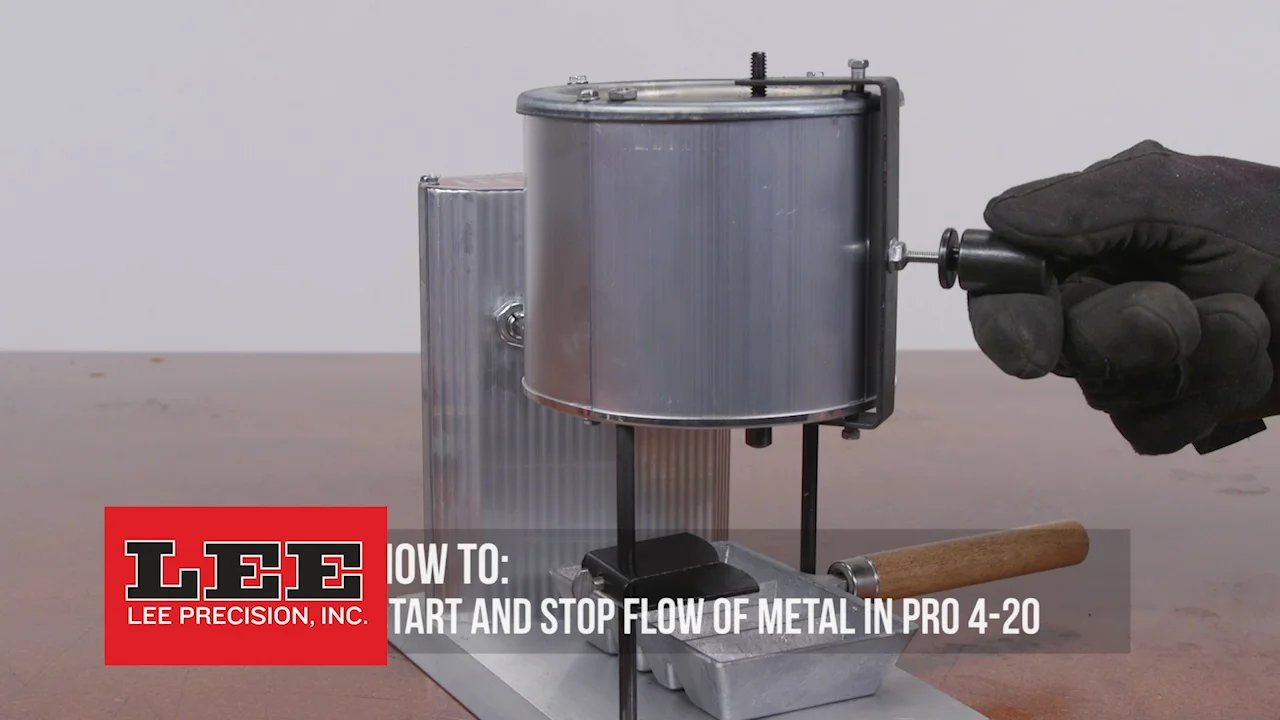 Lee Precision, How to start and stop flow of metal on Pro 4-20  Furnace/Melter on Vimeo