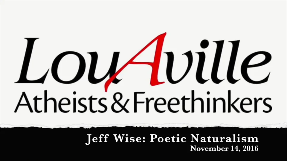 Jeff Wise Poetic Naturalism on Vimeo
