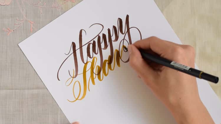 Tips for Writing with an Oblique Calligraphy Pen on Vimeo