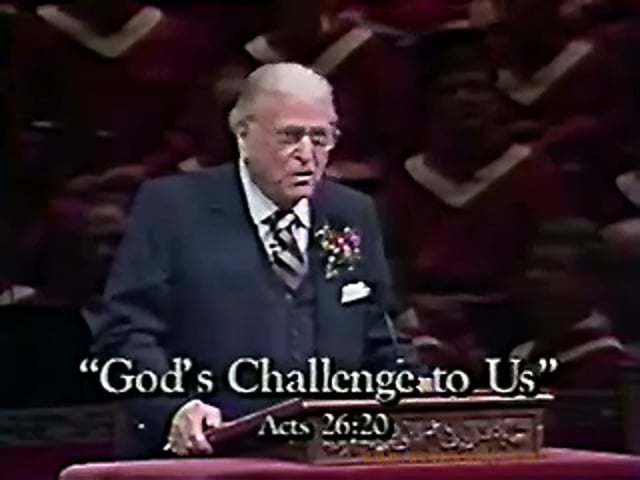 God’s Challenge To Us