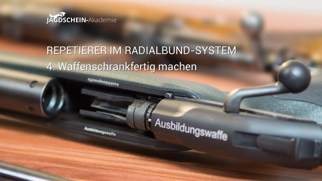 Prüfungsabschnitt 4: Waffenschrankfertig machen – ohne Pufferpatrone