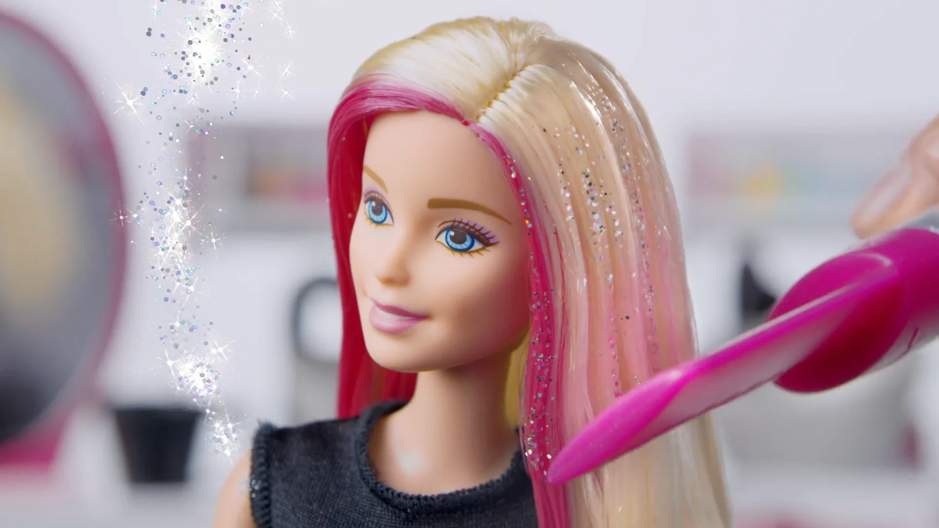 Barbie sparkle style salon & blonde doll playset online