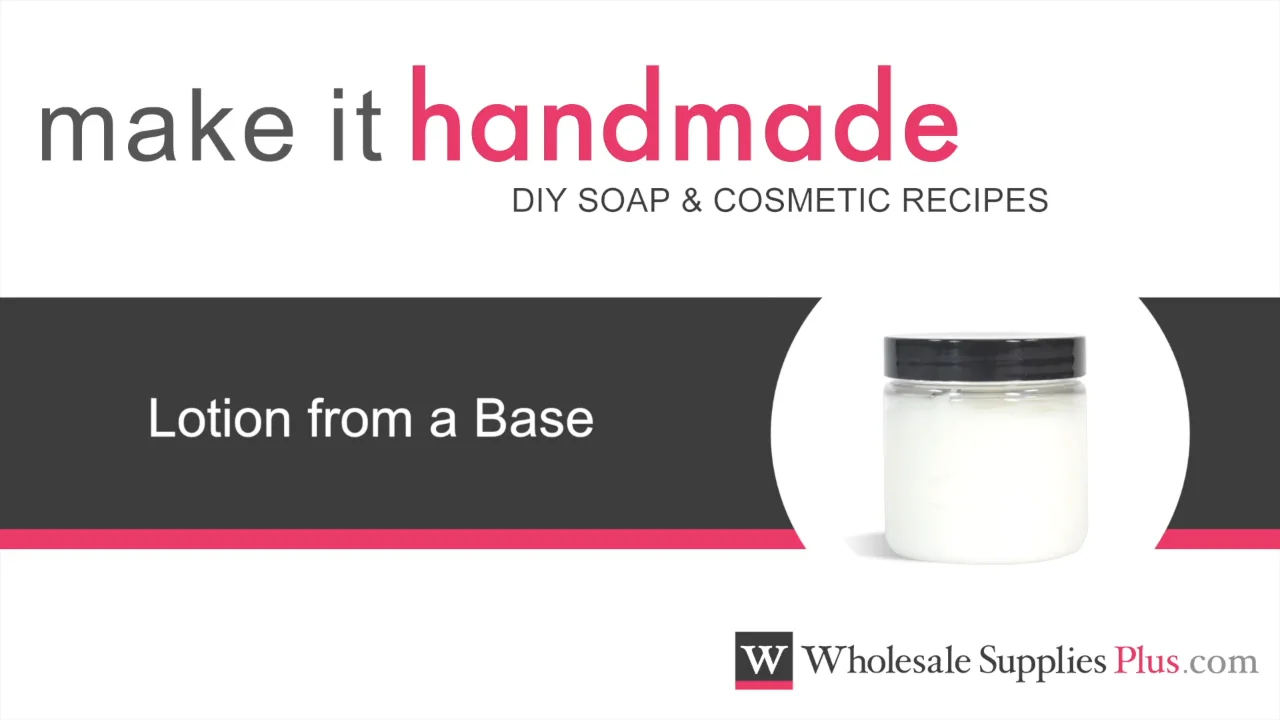 How To Make Lotion from a Base on Vimeo